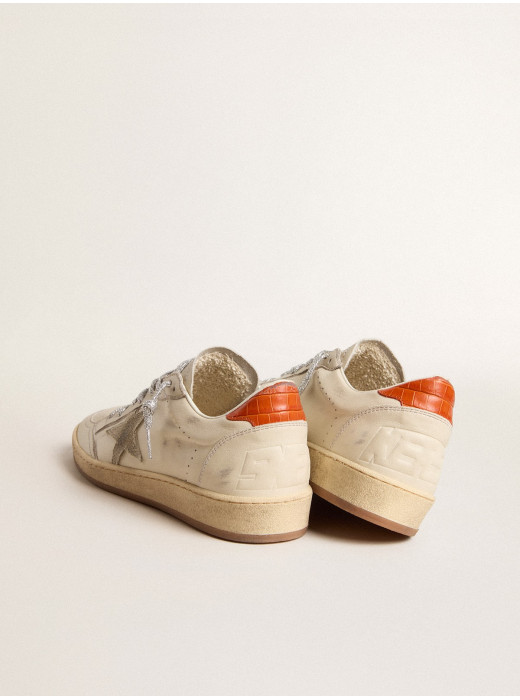 Ball Star LTD with ice-gray suede star and orange heel tab