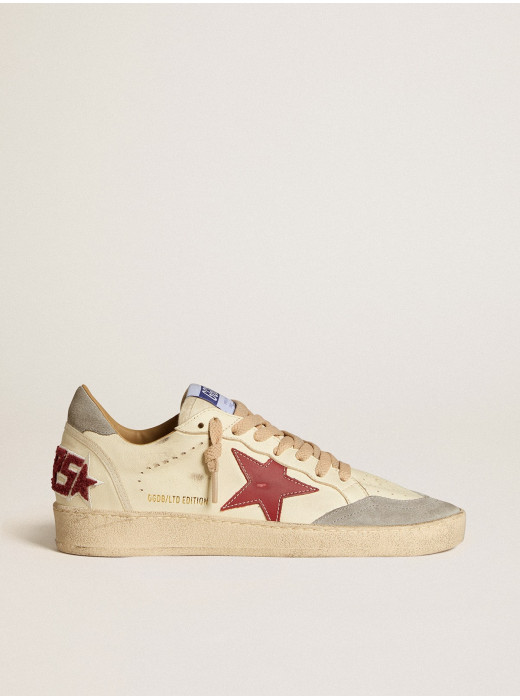 Ball Star LTD in nappa with leather star and silver suede heel tab