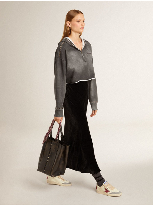 Ball Star LTD in nappa with leather star and silver suede heel tab