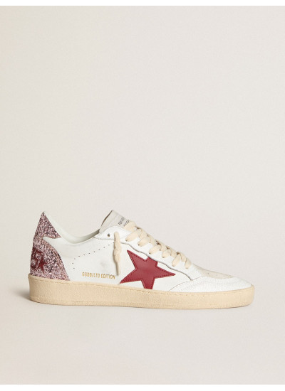 Ball Star LTD with red leather star and pink glitter heel tab
