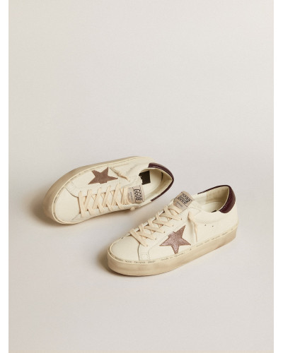 Hi Star LTD in nappa with glitter star and lizard-print heel tab