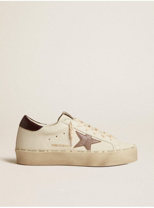 Hi Star LTD in nappa with glitter star and lizard-print heel tab