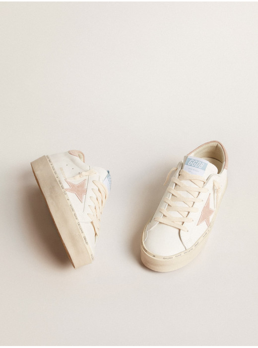 Hi Star LTD with old rose suede star and heel tab with pearls