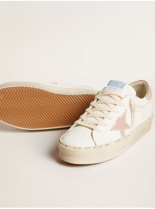 Hi Star LTD with old rose suede star and heel tab with pearls