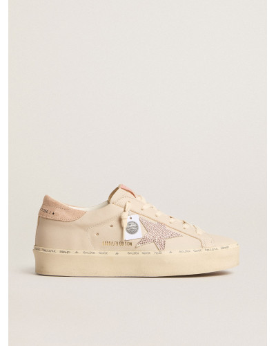Hi Star LTD in nappa with suede star and pink Swarovski crystals