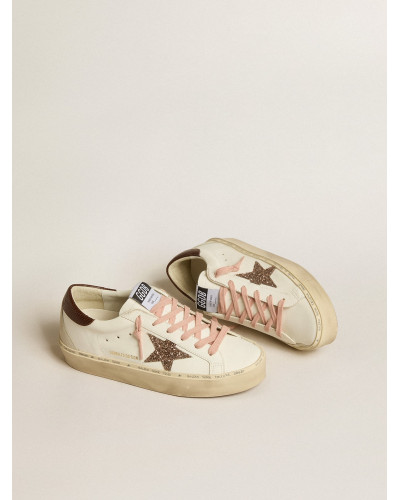 Hi Star LTD with glitter star and brown lizard-print heel tab