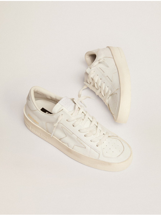 Stardan in total white leather