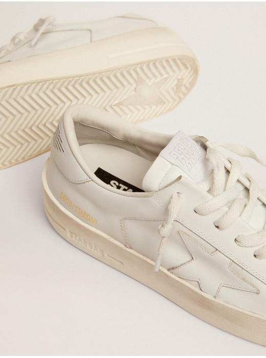 Stardan in total white leather