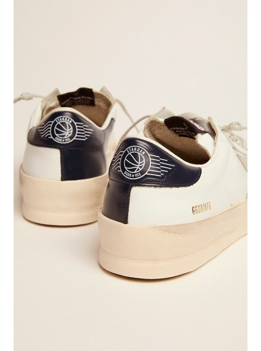 Stardan with ice-gray suede star and blue heel tab