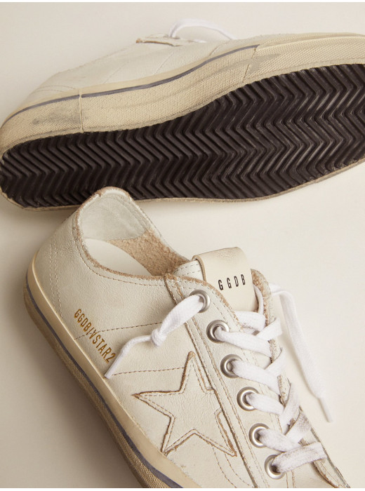 V-Star in vintage effect leather