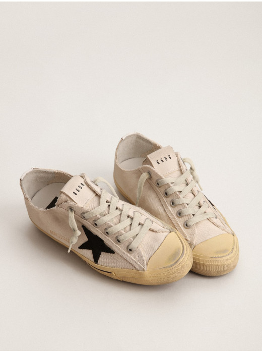 V-Star LTD with black suede star and embroidered lettering