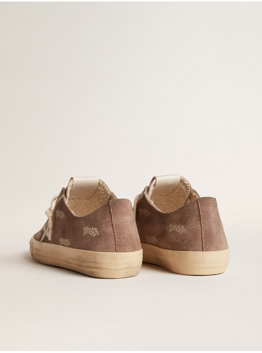 V-Star in dove-gray suede with light gray leather star