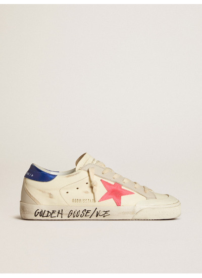 Super-Star in nappa with suede star and metallic leather heel tab