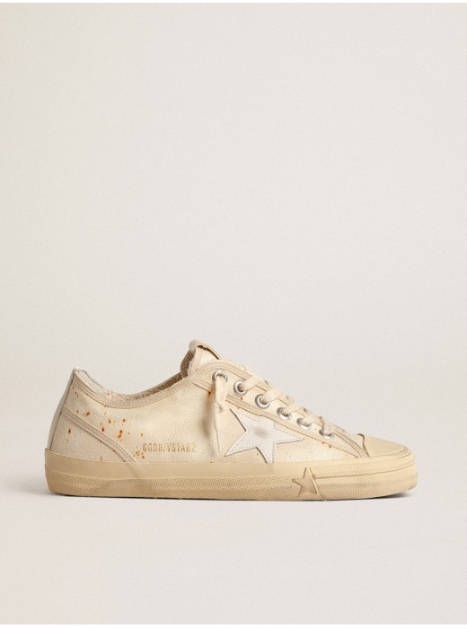 V-Star LAB in canvas with leather star and rust-colored speckles