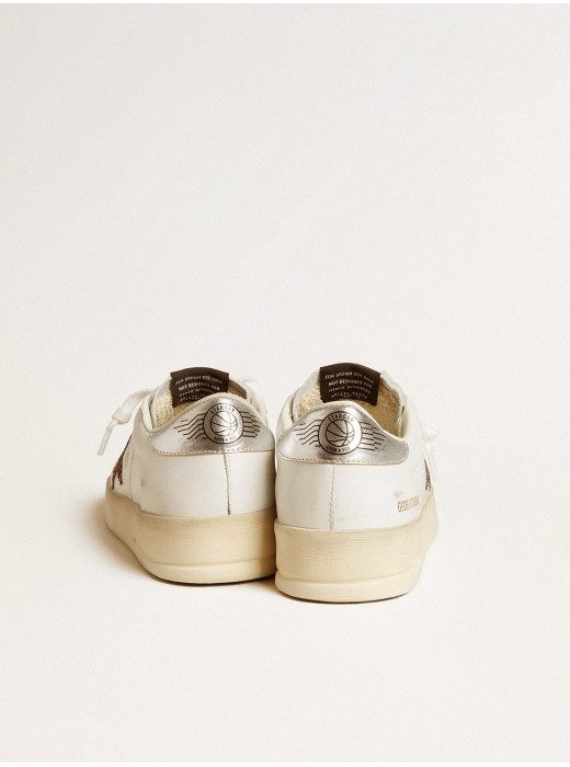 Stardan in nappa with glitter star and metallic leather heel tab