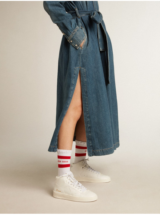 bio-based Mid-Stardan with white star and heel tab