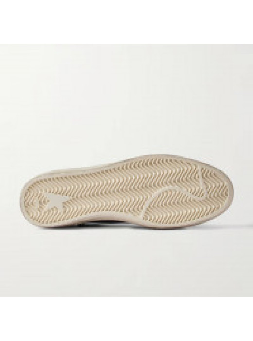 Mens Ball Star in Grey Suede With White Star