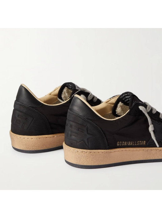 Mens Ball Star in Black Fabric With Black Star