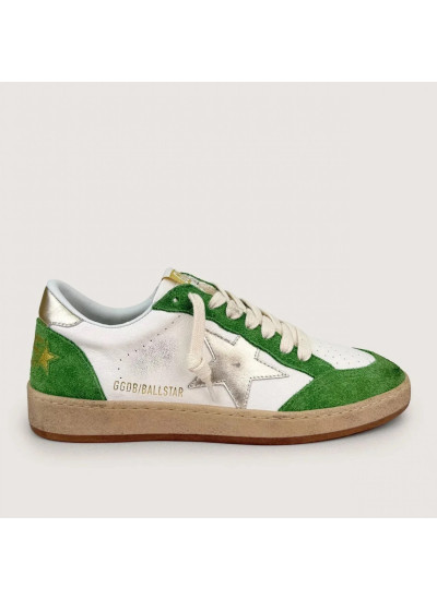 Ball Star in Green Suede with Gold Star