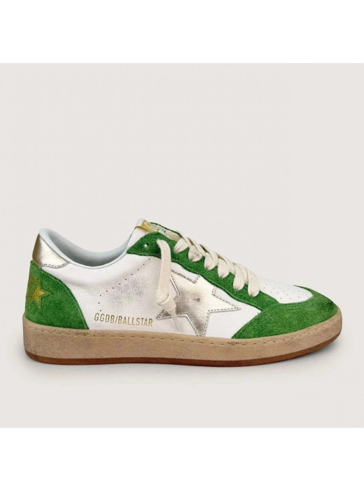 Ball Star in Green Suede with Gold Star