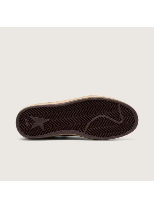 Mens Ball Star in Brown Suede with Brown Leather Star and Heel Tab